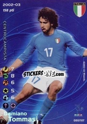 Sticker Damiano Tommasi - Football Champions Italy 2002-2003 n. 80 - Wizards of The Coast