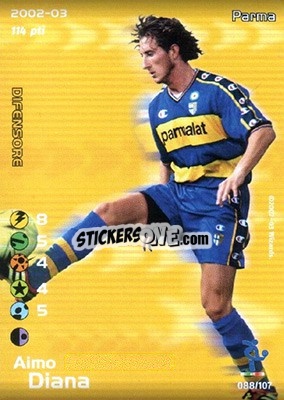 Sticker Aimo Diana - Football Champions Italy 2002-2003 n. 88 - Wizards of The Coast