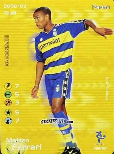 Figurina Matteo Ferrari - Football Champions Italy 2002-2003 n. 89 - Wizards of The Coast