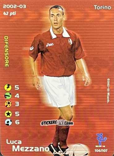 Figurina Luca Mezzano - Football Champions Italy 2002-2003 n. 106 - Wizards of The Coast
