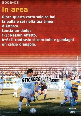 Sticker In area - Football Champions Italy 2002-2003 n. A8 - Wizards of The Coast