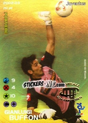 Sticker Gianluigi Buffon - Football Champions Italy 2002-2003 n. P4 - Wizards of The Coast