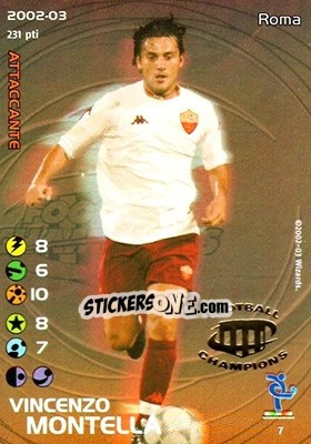 Cromo Vincenzo Montella - Football Champions Italy 2002-2003 - Wizards of The Coast