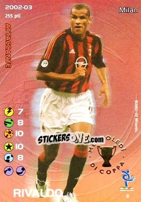 Sticker Rivaldo - Football Champions Italy 2002-2003 n. P8 - Wizards of The Coast