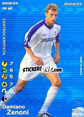 Figurina Damiano Zenoni - Football Champions Italy 2002-2003 - Wizards of The Coast