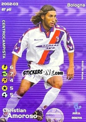 Figurina Christian Amoroso - Football Champions Italy 2002-2003 - Wizards of The Coast