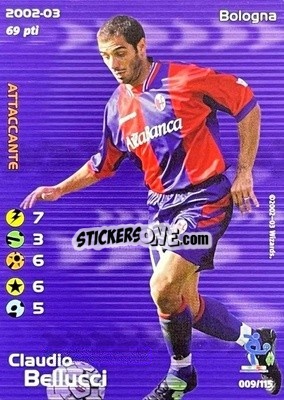 Sticker Claudio Bellucci - Football Champions Italy 2002-2003 n. u9 - Wizards of The Coast