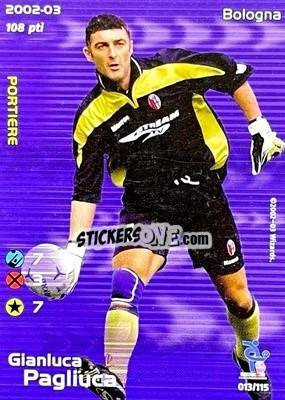 Sticker Gianluca Pagliuca - Football Champions Italy 2002-2003 n. u13 - Wizards of The Coast