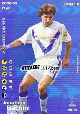 Sticker Jonathan Bachini - Football Champions Italy 2002-2003 n. u15 - Wizards of The Coast