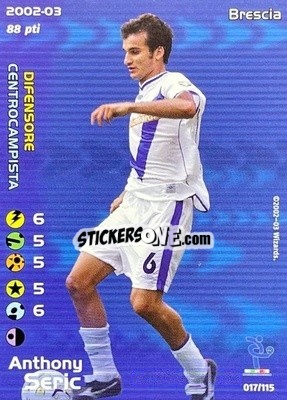 Sticker A.Seric - Football Champions Italy 2002-2003 n. u17 - Wizards of The Coast