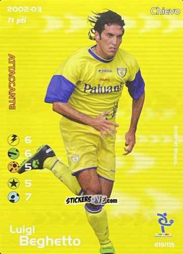 Cromo Luigi Beghetto - Football Champions Italy 2002-2003 n. u19 - Wizards of The Coast
