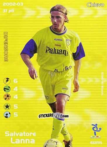 Sticker Salvatore Lanna - Football Champions Italy 2002-2003 n. u22 - Wizards of The Coast