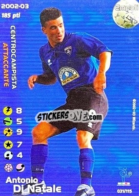 Cromo Antonio Di Natale - Football Champions Italy 2002-2003 - Wizards of The Coast