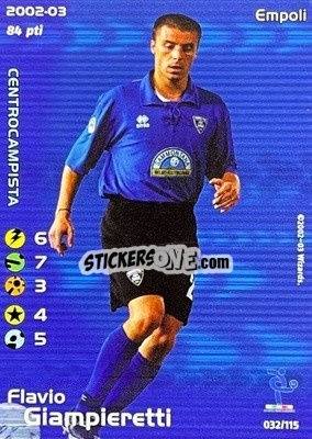 Sticker Flavio Giampieretti - Football Champions Italy 2002-2003 n. u32 - Wizards of The Coast