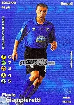 Figurina Flavio Giampieretti - Football Champions Italy 2002-2003 - Wizards of The Coast