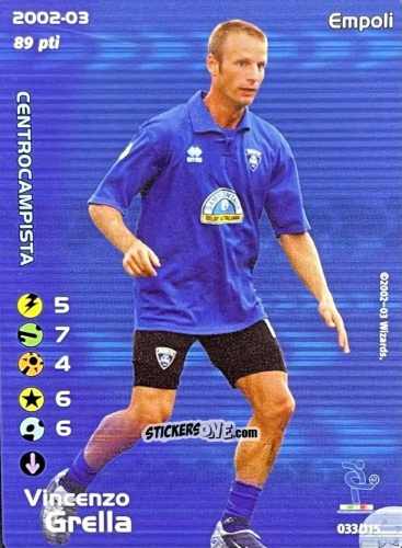 Sticker Vincenzo Grella - Football Champions Italy 2002-2003 n. u33 - Wizards of The Coast