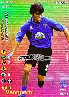 Sticker Ighli Vannucchi - Football Champions Italy 2002-2003 - Wizards of The Coast