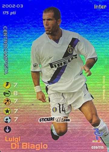 Figurina Luigi Di Biagio - Football Champions Italy 2002-2003 n. u39 - Wizards of The Coast