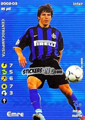 Sticker Emre - Football Champions Italy 2002-2003 n. u40 - Wizards of The Coast