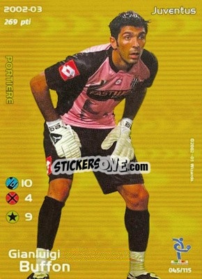 Sticker Gianluigi Buffon - Football Champions Italy 2002-2003 n. u45 - Wizards of The Coast