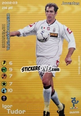 Sticker Igor Tudor - Football Champions Italy 2002-2003 n. u49 - Wizards of The Coast