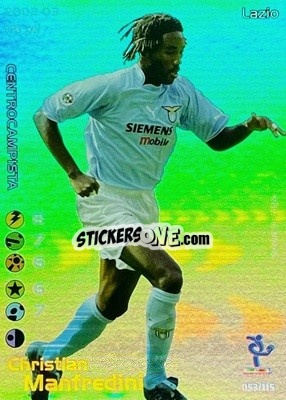 Sticker Christian Manfredini - Football Champions Italy 2002-2003 n. u53 - Wizards of The Coast