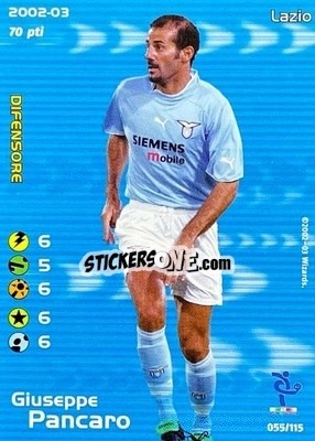 Sticker Giuseppe Pancaro - Football Champions Italy 2002-2003 - Wizards of The Coast