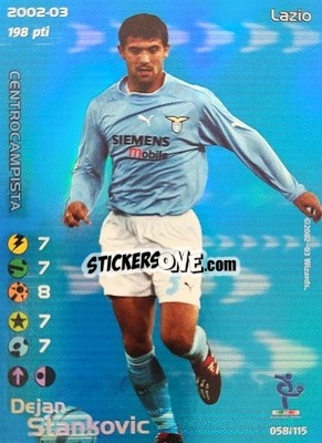Sticker Dejan Stankovic - Football Champions Italy 2002-2003 n. u58 - Wizards of The Coast