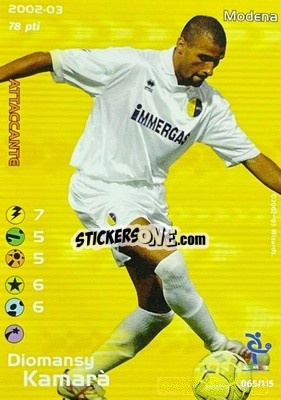 Sticker Diomansy Kamara - Football Champions Italy 2002-2003 - Wizards of The Coast