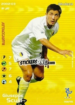 Sticker Giuseppe Sculli - Football Champions Italy 2002-2003 n. u66 - Wizards of The Coast