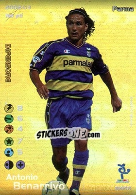 Sticker Antonio Benarrivo - Football Champions Italy 2002-2003 n. u68 - Wizards of The Coast
