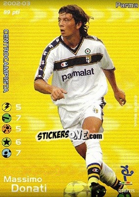 Sticker Massimo Donati - Football Champions Italy 2002-2003 - Wizards of The Coast
