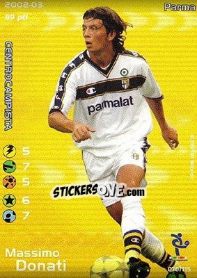 Sticker Massimo Donati - Football Champions Italy 2002-2003 n. u70 - Wizards of The Coast