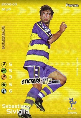 Sticker Sebastiano Siviglia - Football Champions Italy 2002-2003 - Wizards of The Coast