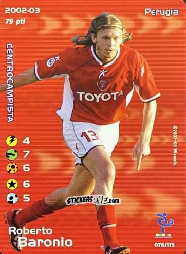 Cromo Roberto Baronio - Football Champions Italy 2002-2003 n. u76 - Wizards of The Coast