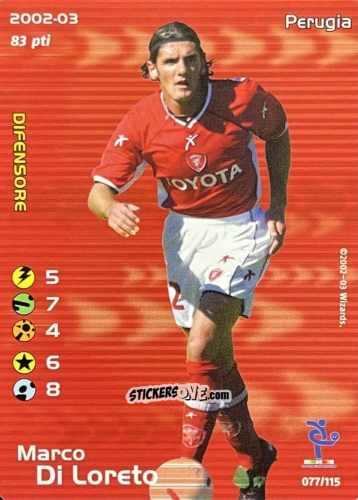 Cromo Marco Di Loreto - Football Champions Italy 2002-2003 n. u77 - Wizards of The Coast