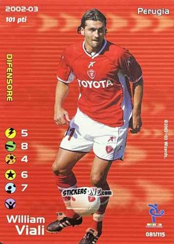 Figurina William Viali - Football Champions Italy 2002-2003 n. u81 - Wizards of The Coast