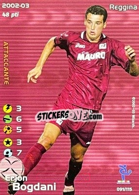 Sticker Erjon Bogdani - Football Champions Italy 2002-2003 - Wizards of The Coast