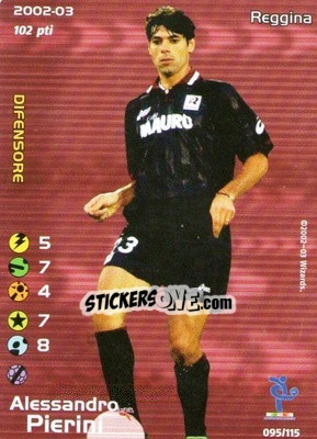 Cromo Alessandro Pierini - Football Champions Italy 2002-2003 n. u95 - Wizards of The Coast
