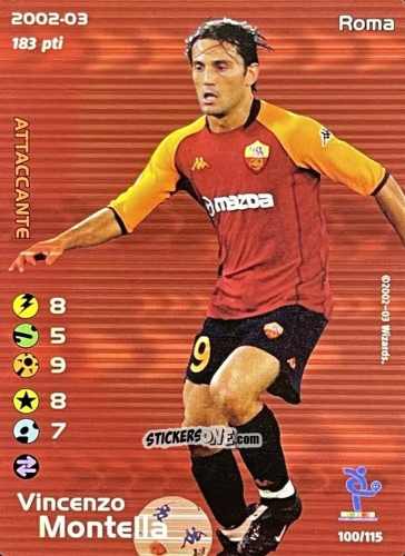 Cromo Vincenzo Montella - Football Champions Italy 2002-2003 n. u100 - Wizards of The Coast