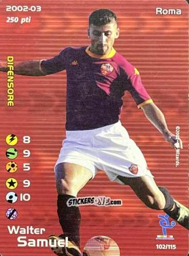 Cromo Walter Samuel - Football Champions Italy 2002-2003 n. u102 - Wizards of The Coast