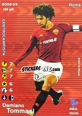 Sticker D.Tommasi - Football Champions Italy 2002-2003 - Wizards of The Coast