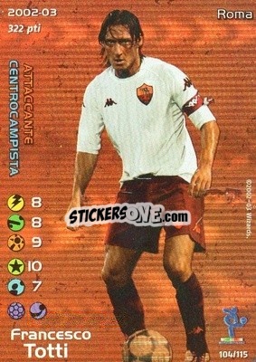 Cromo Francesco Totti - Football Champions Italy 2002-2003 - Wizards of The Coast