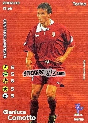 Sticker Gianluca Comotto - Football Champions Italy 2002-2003 n. u106 - Wizards of The Coast
