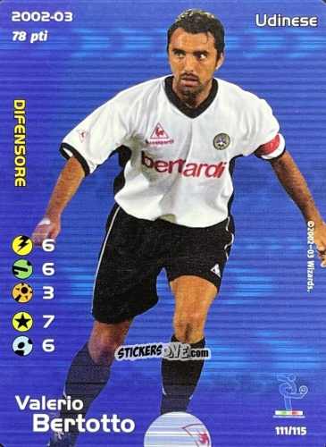Cromo Valerio Bertotto - Football Champions Italy 2002-2003 n. u111 - Wizards of The Coast