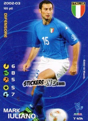 Sticker Mark Iuliano - Football Champions Italy 2002-2003 - Wizards of The Coast