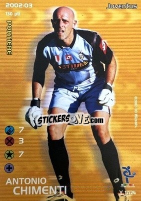 Sticker Antonio Chimenti - Football Champions Italy 2002-2003 n. Y17 - Wizards of The Coast