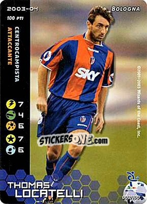 Sticker Thomas Locatelli - Football Champions Italy 2003-2004 n. 2 - Wizards of The Coast