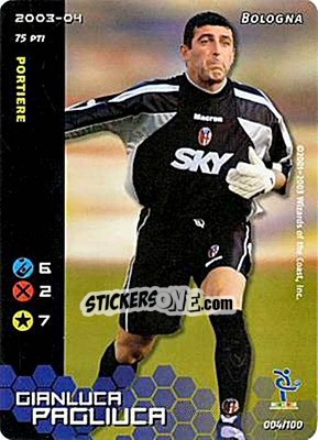 Sticker Gianluca Pagliuca - Football Champions Italy 2003-2004 - Wizards of The Coast