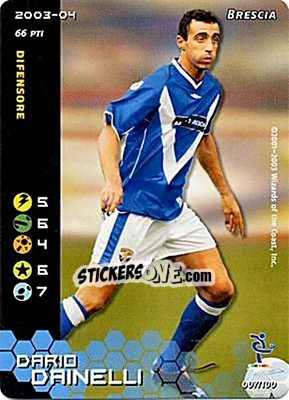 Sticker Dario Dainelli - Football Champions Italy 2003-2004 n. 7 - Wizards of The Coast